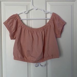 cropped off the shoulder blouse